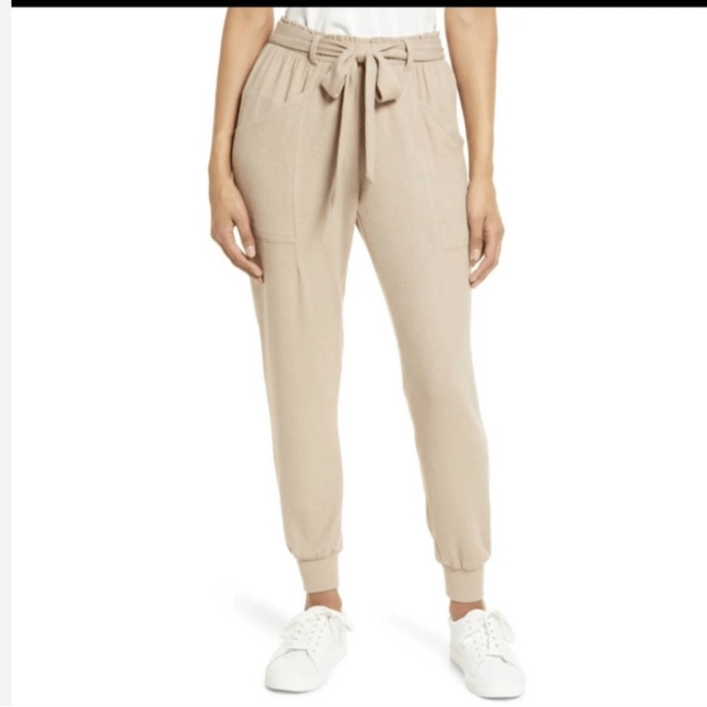 Gibson look Cozy Fleece Belted Joggers